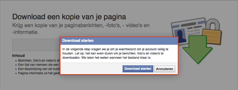 Bedrijfspagina downloaden